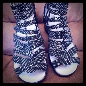 Jambu women's polka dot sandals